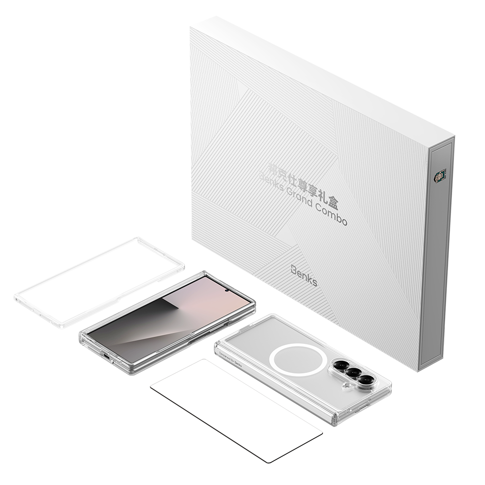 Crystal case on Samsung Galaxy Z Fold 7 fully unfolded tablet mode view