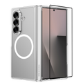 Benks Crystal Case for Samsung Galaxy Z Fold 7 back view with MagSafe ring