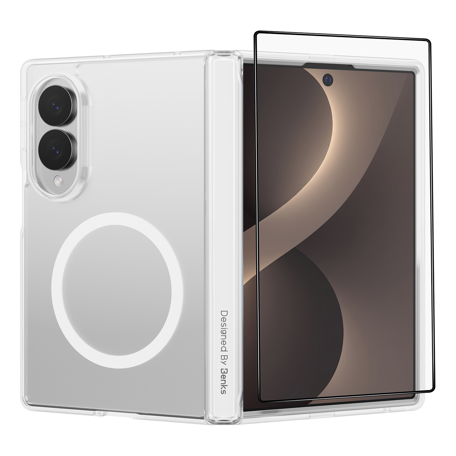 [Grand Combo] Crystal Case for Samsung Galaxy Z Fold 8