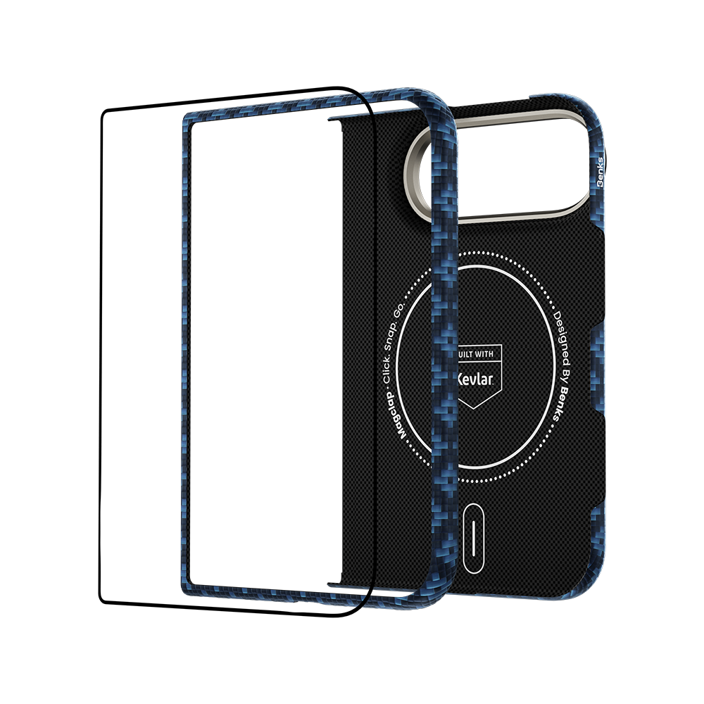 [Grand Combo] ArmorGrid Air Beyond Blue Case built with Kevlar® for iPhone Duo