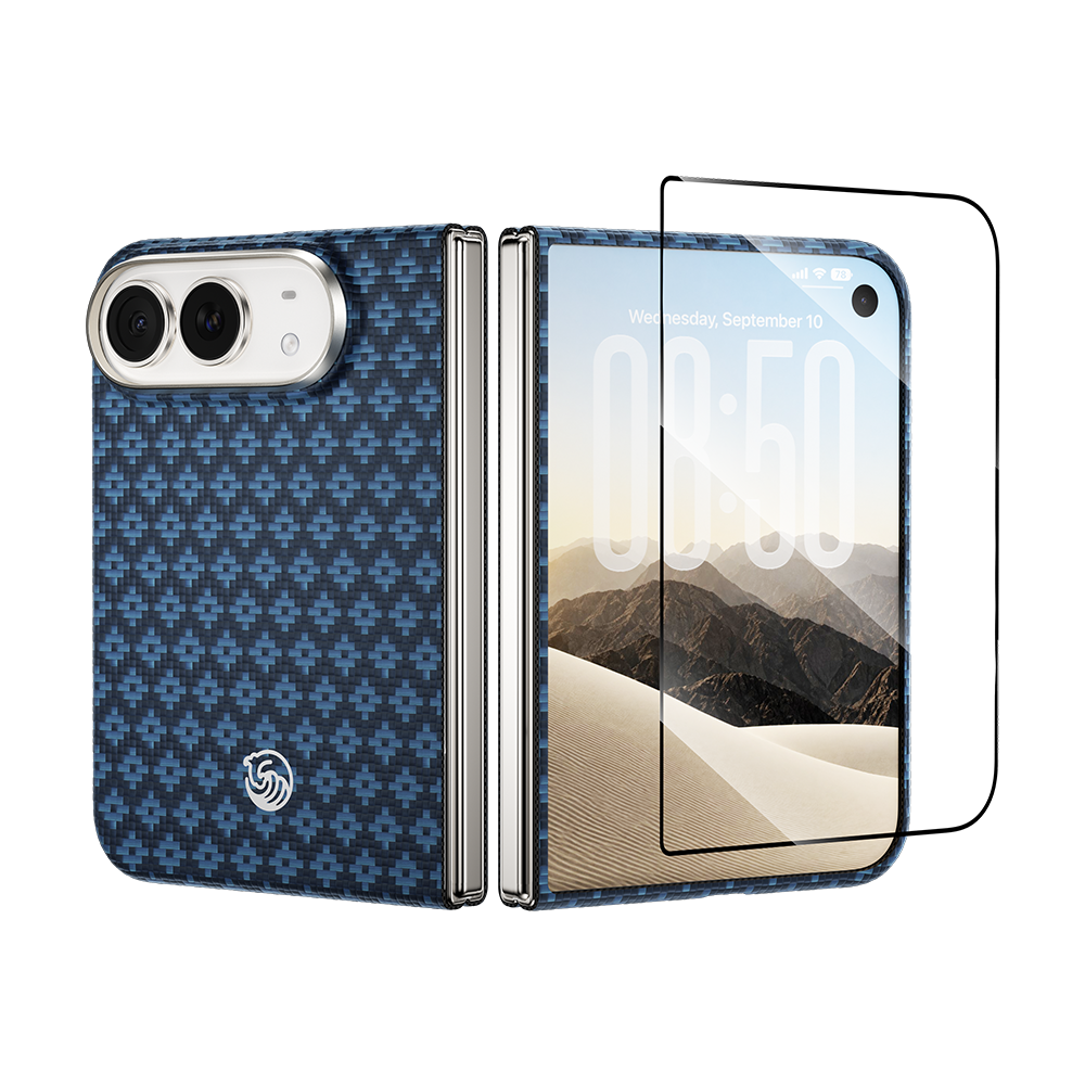 [Grand Combo] ArmorGrid Air Beyond Blue Case built with Kevlar® for iPhone Duo