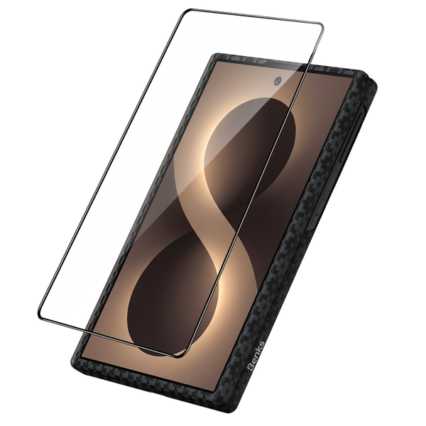 Benks Grand Combo ArmorGrid Air Obsidian Black Kevlar case for Samsung Galaxy Z Fold 8 — product image 17 PNG