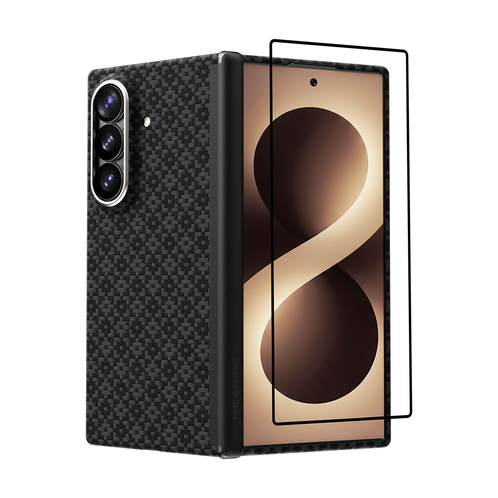 Benks Grand Combo ArmorGrid Air Obsidian Black Kevlar case for Samsung Galaxy Z Fold 8 Ultra — product image 1 PNG variant