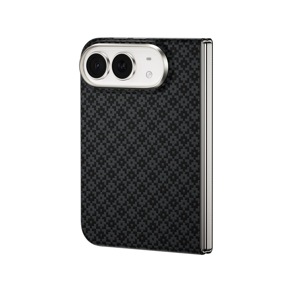 [Grand Combo] ArmorGrid Air Obsidian Black Case built with Kevlar® for iPhone Duo