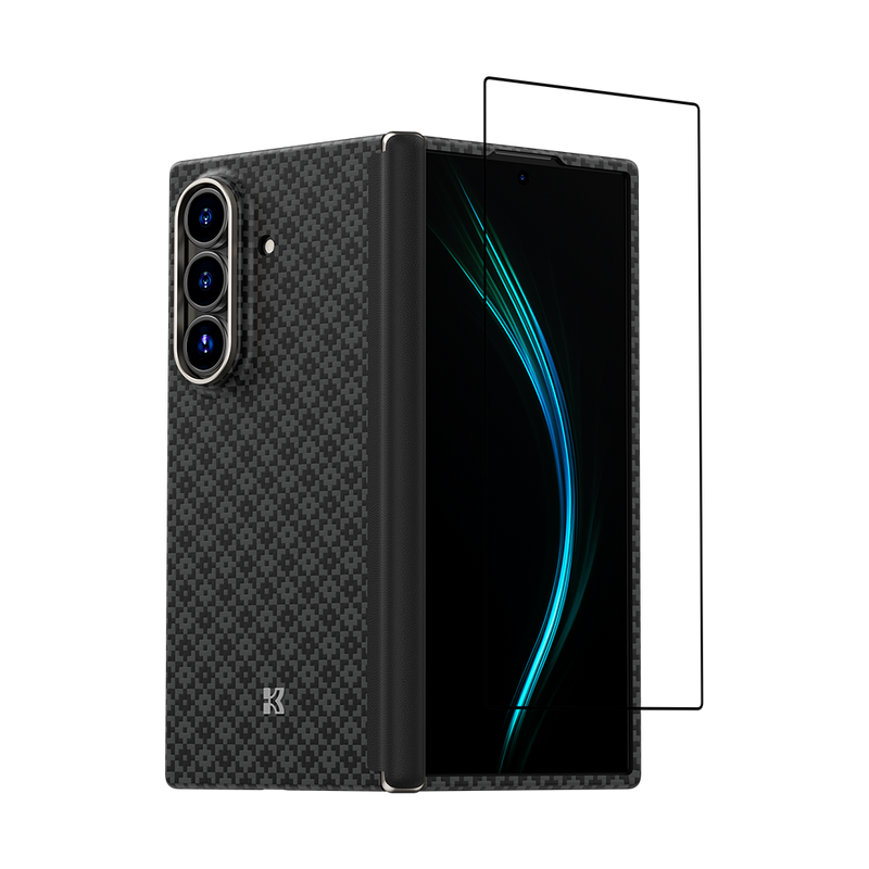 Benks Grand Combo ArmorGrid ArmorAir Case for Z Fold 7, featuring impact-resistant Kevlar® material, precise cutouts, and full-screen protection.