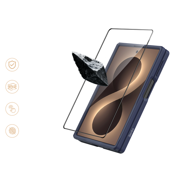 Benks Grand Combo ArmorGrid Pro Azure Blue Kevlar case for Samsung Galaxy Z Fold 8 Ultra — product image 2