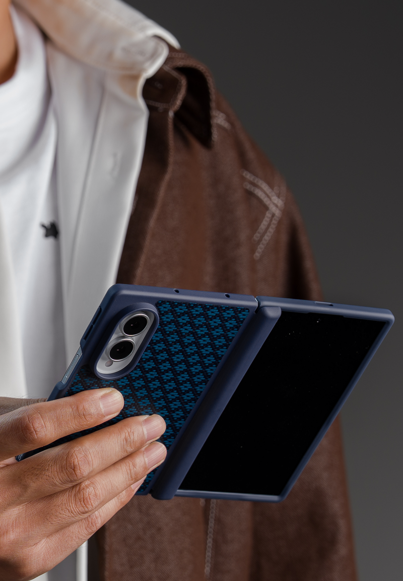 Benks Grand Combo ArmorGrid Pro Azure Blue Kevlar case for Samsung Galaxy Z Fold 8 Ultra — product image 21