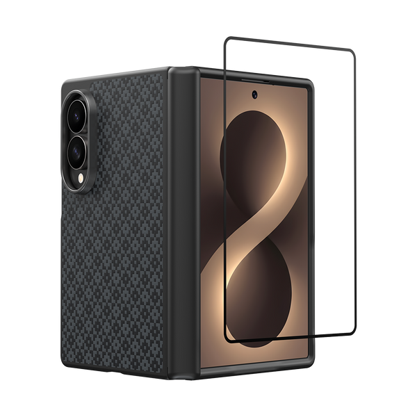 Benks Grand Combo ArmorGrid Pro Obsidian Black Kevlar case for Samsung Galaxy Z Fold 8 — product image 1 PNG