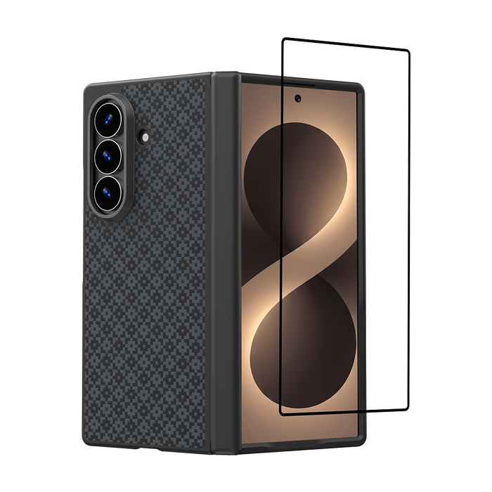 Benks Grand Combo ArmorGrid Pro Obsidian Black Kevlar case for Samsung Galaxy Z Fold 8 Ultra — product image 3 PNG