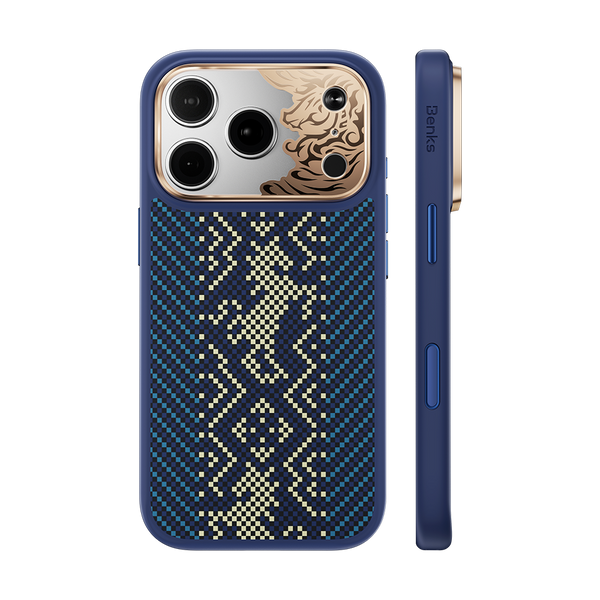 Knight Pro Blue Case built with Kevlar® for iPhone 18 Pro