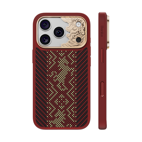 Knight Pro Red Case built with Kevlar® for iPhone 18 Pro