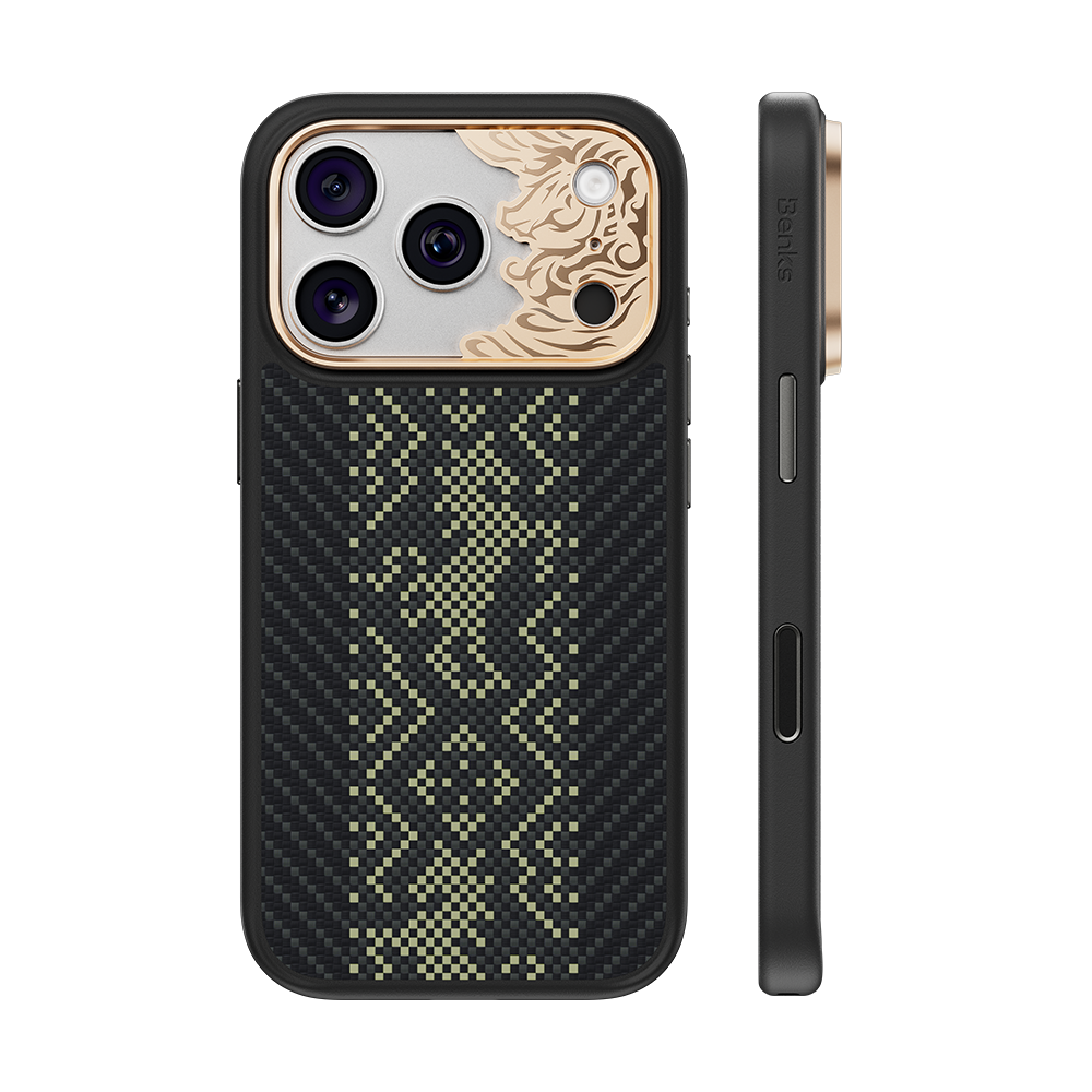 Knight Pro Black Case built with Kevlar® for iPhone 18 Pro