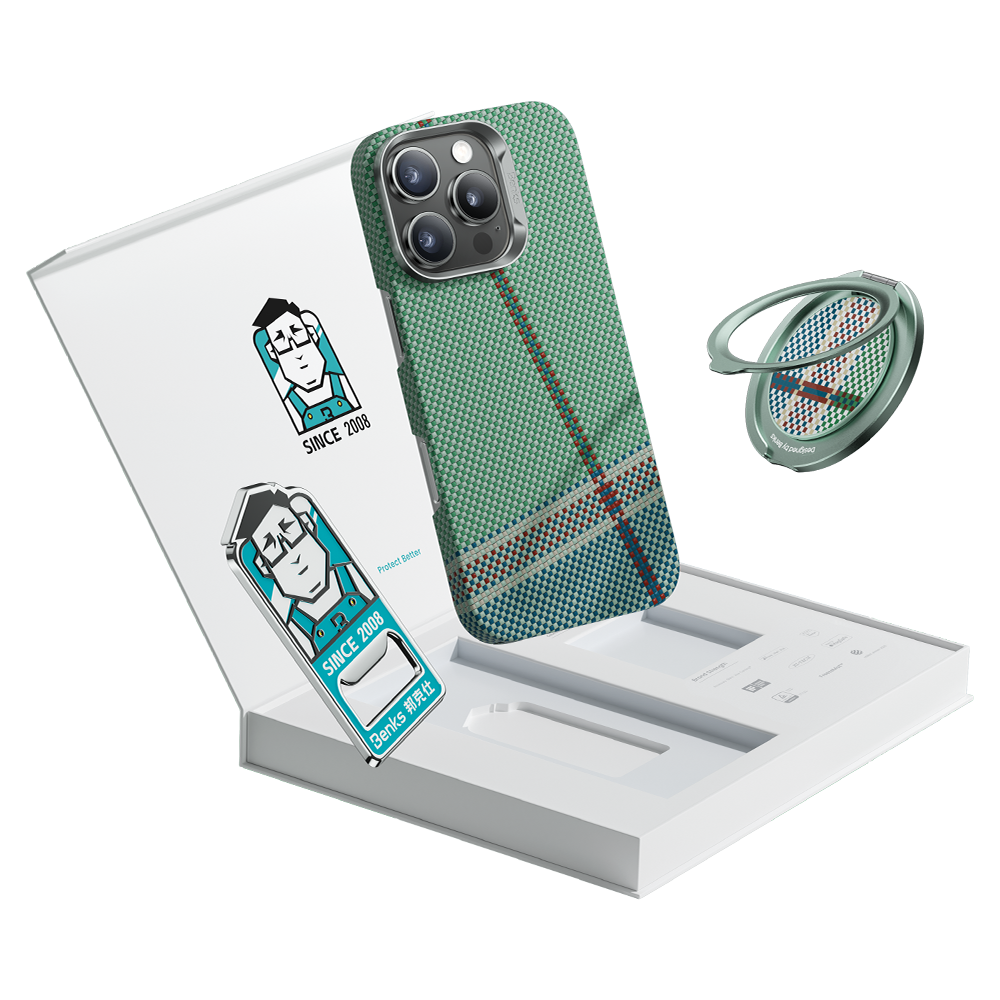 Durable 600D Kevlar® Fiber Case for iPhone 15 Pro Max, providing robust protection with a sleek design.
