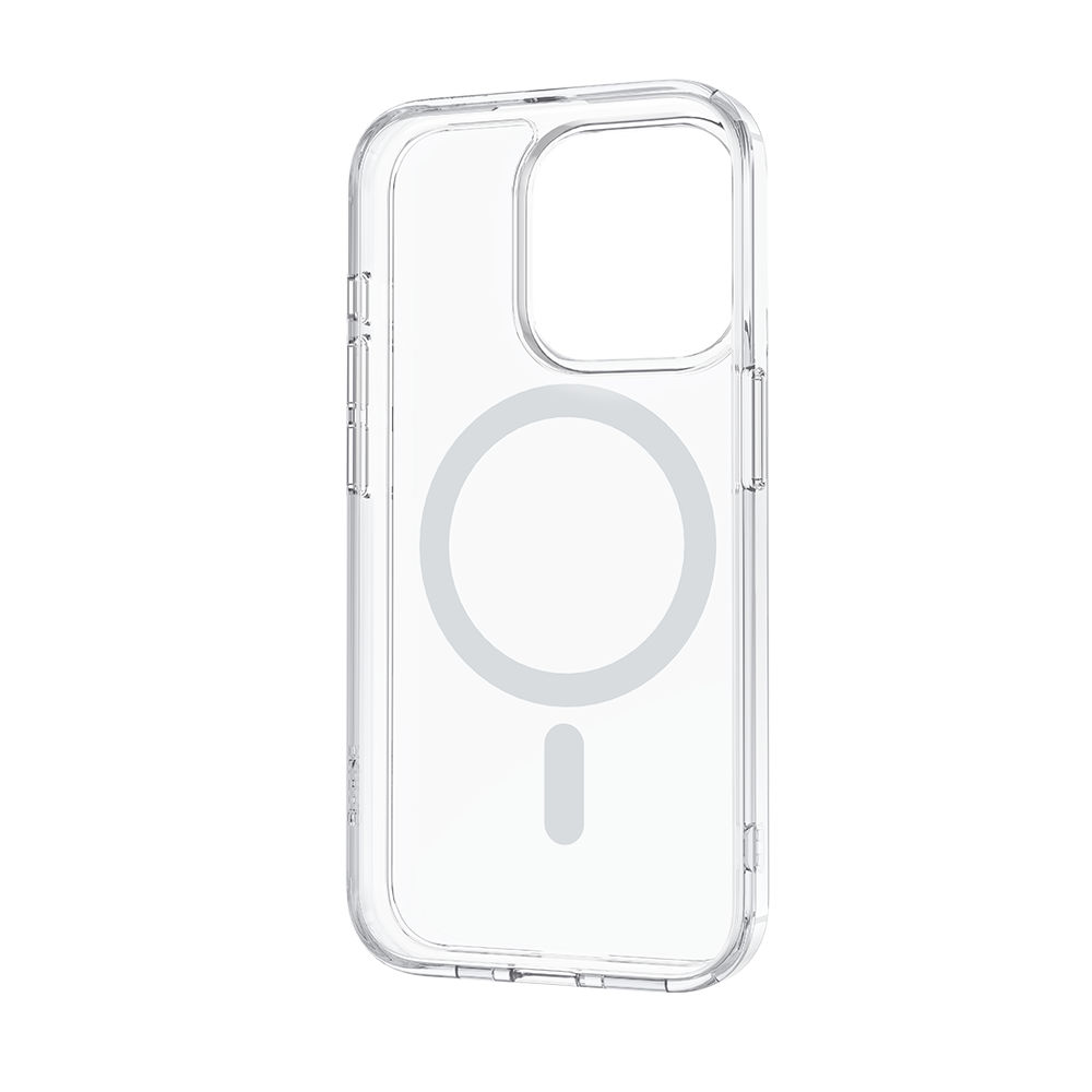 The Lucent Pro Phone Case is renowned for its crystal-clear design that resists yellowing over time, offering enduring transparency. This image showcases the case's ability to stay clear, ensuring that your iPhone 14 Pro remains visible in all its glory, while being protected by materials that uphold clarity and resist discoloration, even with extended use.