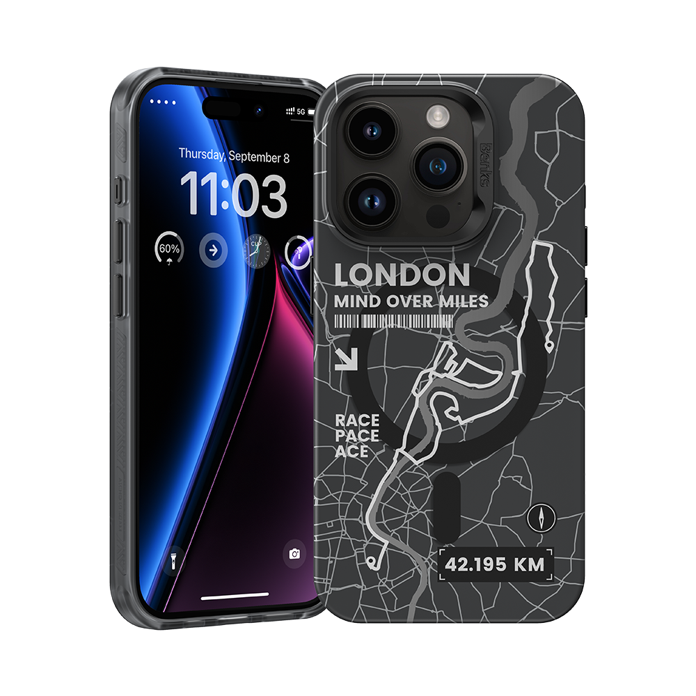 MagClap London City Series Case for iPhone 15 Pro Max - Navigate the urban landscape with a case inspired by London's iconic map design, offering slim, strong protection and MagSafe compatibility.
