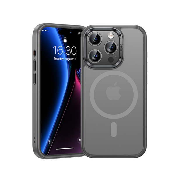 MagClap™ Mist Phone Case for iPhone 15 Pro Max, offering top-tier protection and impact absorption, fully MagSafe® compatible, with a slim, perfect-fit profile and sleek design.