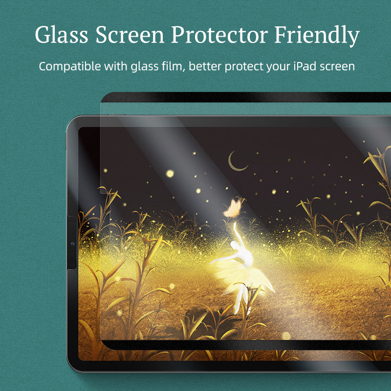 Magnetic Detachable Matte Screen Protector for iPad Pro glass screen protector friendly