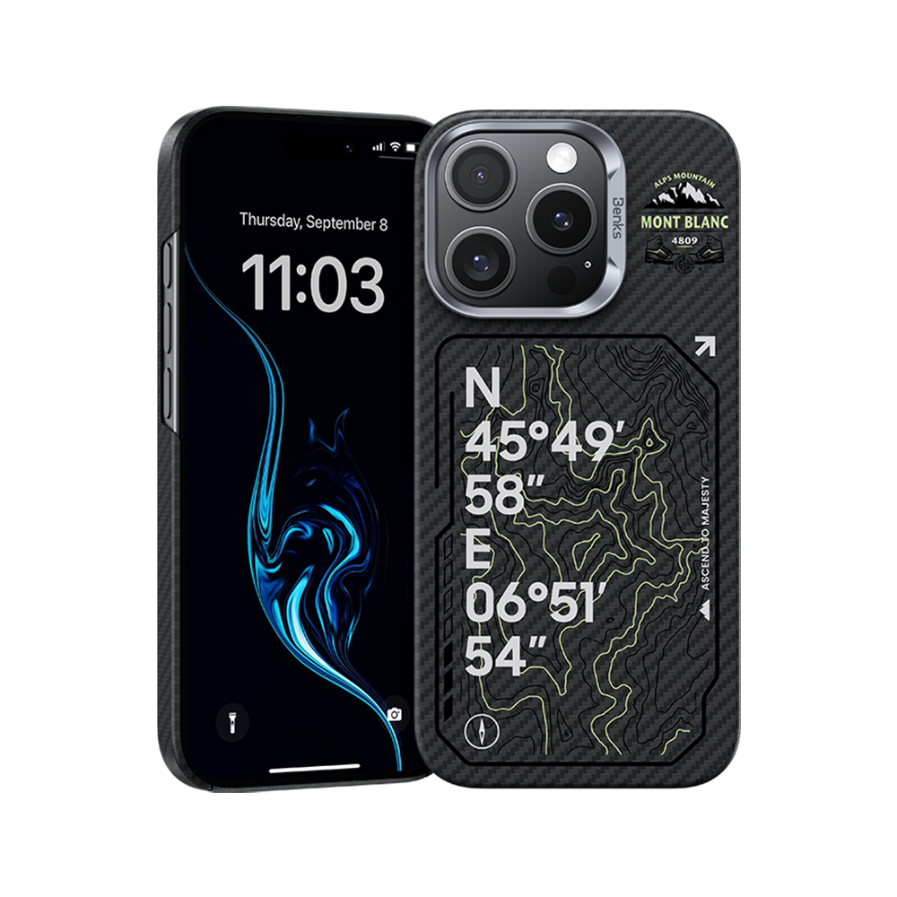 Mt. Blanc ArmorAir Case built with Kevlar® 600D for iPhone 16 Pro Max