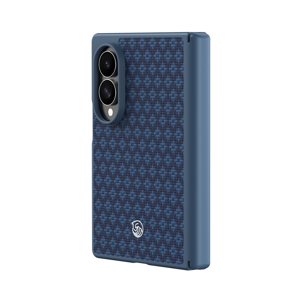 [Grand Combo] ArmorGrid Pro Azure Blue Kevlar® Case for Samsung Galaxy Z Fold 8