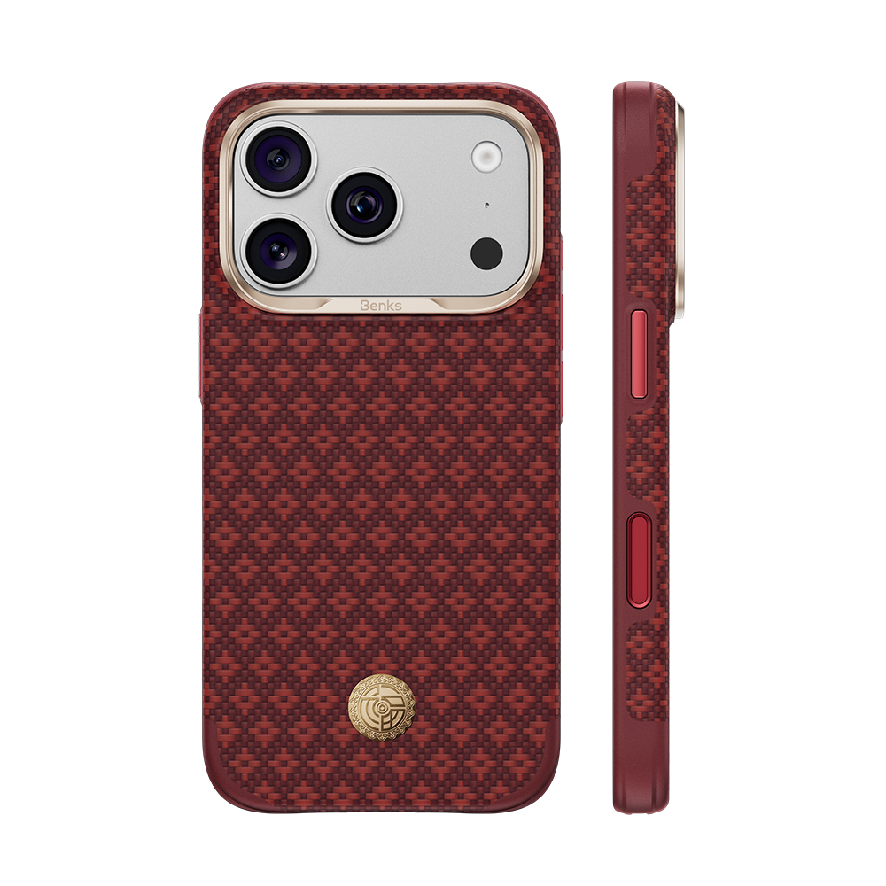 ArmorEdge Red Case built with Kevlar® for iPhone 18 Pro/Pro Max