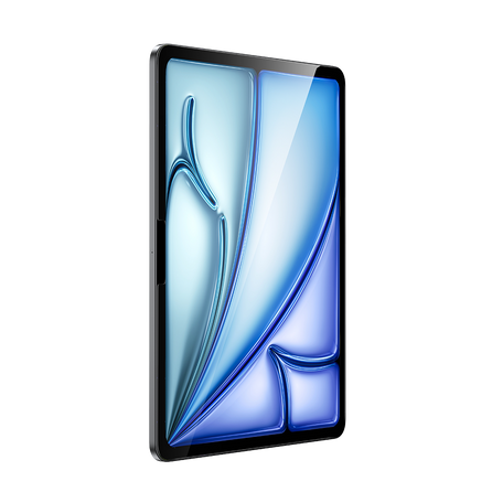 Ultra Shield Screen Protector for iPad, offering high-definition clarity and robust scratch-resistant protection, precisely fitted for seamless coverage. Benks premium screen protector applied to an iPad Air 13