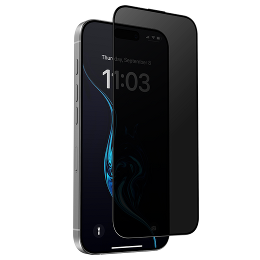 Shield your iPhone 16 Pro Max with the UltraShield privacy screen protector. This high-quality phone protector offers advanced privacy, blocking side views to keep your information secure, while safeguarding against scratches and impact. Enjoy clear viewing and peace of mind with UltraShield's enhanced protection.