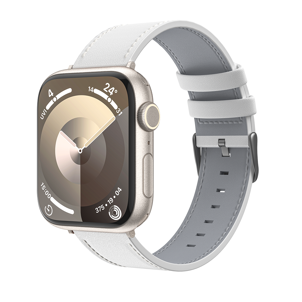 Experience Unmatched Comfort with our Skin-Friendly Vintage Leather Watch Band for Apple Watch. Its soft and supple leather construction provides a gentle touch against your skin, while the silicone lining offers resistance against sweat and oil, keeping your wrist feeling fresh and dry throughout the day.