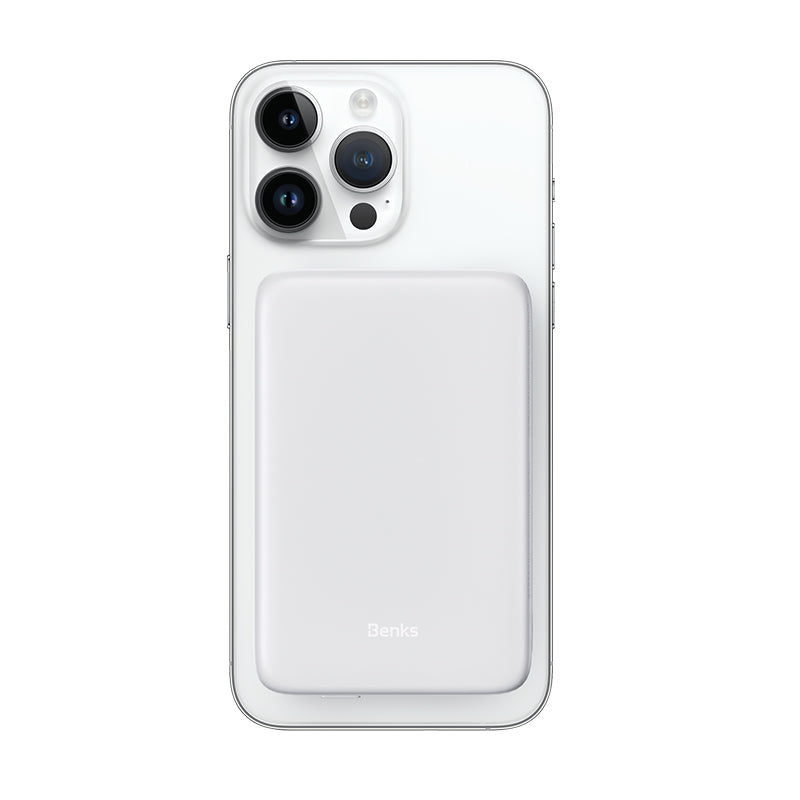 benks MagClap JuicePod Power Bank 10000 mAh white