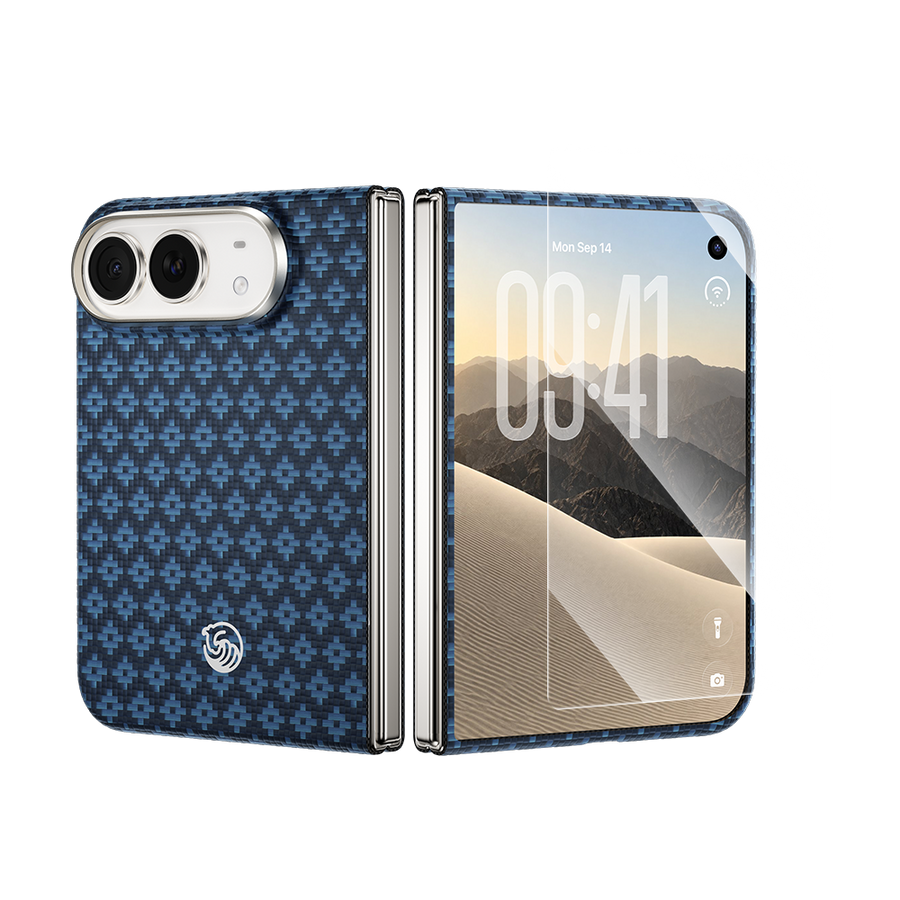 [Grand Combo] ArmorGrid Air Beyond Blue Case built with Kevlar® for iPhone Duo