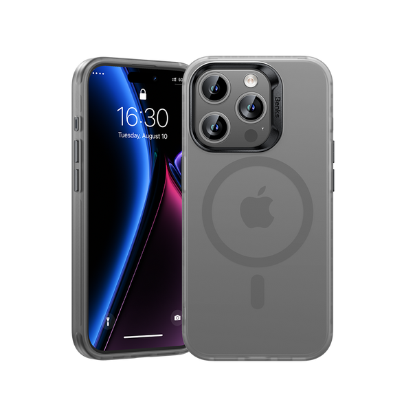 MagClap™ Lucid Armor Phone Case for iPhone 15 Pro Max, offering invisible, non-yellowing protection with a breathable design, MagSafe compatibility, and wireless charging support.