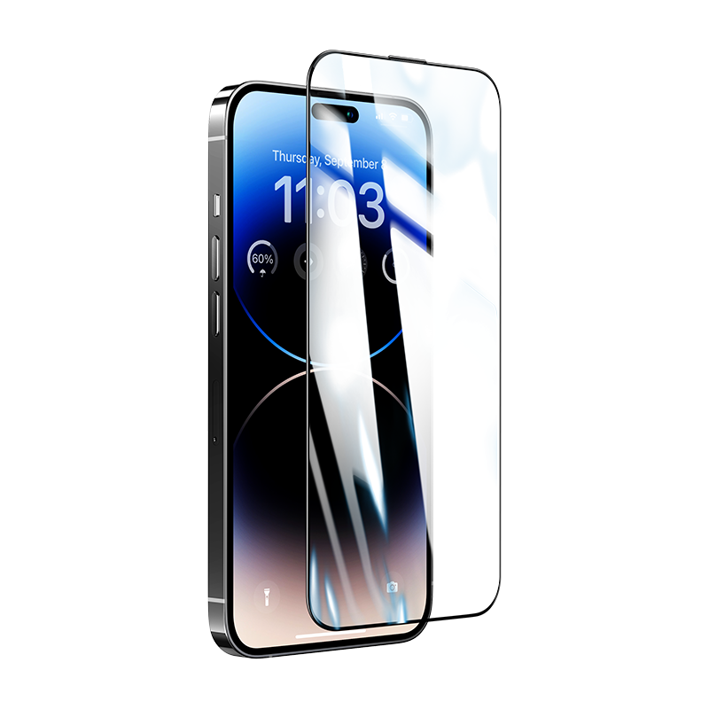 BENKS Diseñado para iPhone 13 Pro Max, protector de pantalla mate (paquete  de 2) vidrio templado antirreflejos y antihuellas dactilares con fácil