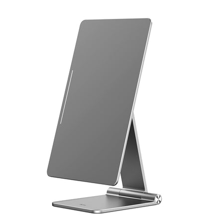 Turn your iPad into a Real Work Station with Benks magnetic stand for iPad, unleash the full potential of your device. Crafted with aluminum and strong magnets, snap on your iPad fast and firm. Thoughtfully designed to be highly aesthetic in appearance, the magnetic iPad stand has an elaborate, sleek surface to go with your exquisite desktop setup.