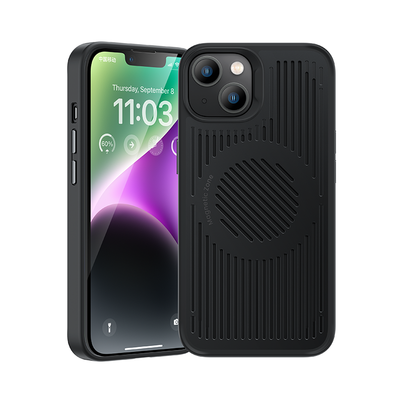 Innovative Benks Biliz Pro Case for iPhone 13, reducing phone temperature by 2.3°C, featuring a durable, thin design with shock-resistant bumpers and a robust outer shell for comprehensive protection.